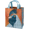 Double Sided Daily Tote Bag - Rooster With Floral Headband - 10.25 Inch from Primitives by Kathy