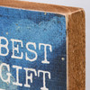Decorative Wooden Block Sign Decor - Best Gift Ever - Night Sky Themed 3x4 from Primitives by Kathy
