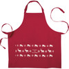 Cotton Linen Kitchen Apron - Red & White Oh Deer It's Christmas from Primitives by Kathy