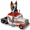 Dog Lover Hand-painted Figurine - Boxer Truck Tractor Doogie Collectible From Conversation Concepts