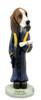 Dog Lover Doogie Collectible Figurine - Basset Hound Graduate From Conversation Concepts