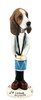 Dog Lover Hand-painted Figurine - Basset Hound Drummer Doogie Collectible From Conversation Concepts