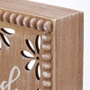 Decorative Wooden Box Sign - Be Kind To Yourself - Cutout Floral Design - 10.75 Inch from Primitives by Kathy