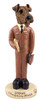 Dog Lover Hand-painted Figurine - Airedale Commercial Driver Doogie Collectible From Conversation Concepts
