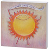 Decorative Wooden Block Sign Decor - Sunny Days Ahead - Smiling Sunface Design 6x6 from Primitives by Kathy