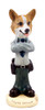 Dog Lover Hand-painted Figurine - Welsh Corgi Pembroke Police Doogie Collectible From Conversation Concepts