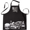 Black & White Cotton Apron - Smoking Hot Grill Master from Primitives by Kathy