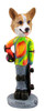 Dog Lover Hand-painted Figurine - Welsh Corgi Pembroke Skateboarder Doogie Collectible From Conversation Concepts
