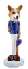 Dog Lover Hand-painted Figurine - Welsh Corgi Pembroke Baseball Player Doogie Collectible From Conversation Concepts