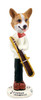 Dog Lover Hand-painted Figurine - Welsh Corgi Pembroke Trombonist Doogie Collectible From Conversation Concepts