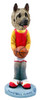 Dog Lover Doogie Collectible Figurine - Akita Fawn Basketball From Conversation Concepts