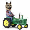 Dog Lover Hand-painted Figurine - Akita Fawn Tractor Doogie Collectible From Conversation Concepts