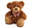 Plush Brown Teddy Bear With Light Brown Muzzle & Bow (Steven) 11 Inch from Burton & Burton