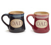 Set of 2 Dad Messages Porcelain Coffee Mugs 18 Oz (Navy & Burgundy) from Burton & Burton