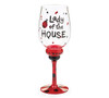 Ladybug Design Lady Of The House Wine Glass 16 Oz from Burton & Burton
