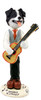 Dog Lover Hand-painted Figurine - Border Collie Guitarist Doogie Collectible From Conversation Concepts