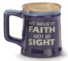 Man Of God We Walk By Faith Not By Sight Porcelain Coffee Mug 18 Oz from Burton & Burton