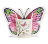 Ceramic Coffee Mug With Gift Caddy - Dogwood Butterfly Design 11 Oz from Burton & Burton