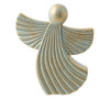 Hand Painted Rustic Resin Angel Figurine - Raised Elements Gold Colored 7 Inch from Burton & Burton