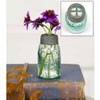 Mini Glass Mason Jar Vase With Flower Frog 2.5 Inch from CTW Home Collection