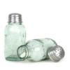 Green Tint Glass Mini Mason Jar Salt Shaker 3.75 Inch x 1.5 Inch from CTW Home Collection