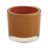 Orange Tea Light Candle Holder 2.5 Inch Diameter 2 Inch Height from Design Imports