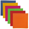 Set of 6 Primary Colors Cotton Table Napkins 18 Inch x 18 Inch from Design Imports