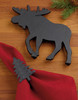 Moose Black Cast Iron Trivet Tray 8x8 from Design Imports