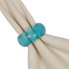 Sea Glass Teal Blue Napkin Ring - 2 Inch Diameter from Design Imports