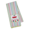 Happy Holidays Fruitcake Embellished Cotton Dish Towel 18x28 from Design Imports