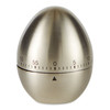 Brushed Chrome Egg Shaped Kitchen Timer 3 In x 2.5 In from Design Imports