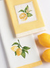 Yellow Lemon Slice On Branch Embellished Cotton Kitchen Dish Towel 18x28 from Design Imports