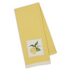 Yellow Lemon Slice On Branch Embellished Cotton Kitchen Dish Towel 18x28 from Design Imports