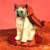 Dog Lover Hand-painted Figurine - Akita Gray Devilish Pet From Conversation Concepts