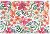 Colorful Watercolor Floral Print Cotton Table Placemat 12x18 from Now Designs