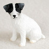 Dog Lover Hand-painted Figurine - Jack Russell Terrier Black & White W/rough Coat Tiny One From Conversation Concepts