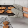 London Gray Oven Grabber Mitt With Hanging Looop from Now Designs