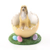 Dog Lover Decorative Hand Painted Pastel Easter Eggs Figurine - Afghan Tan & White From Conversation Concepts