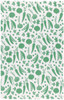 Veggies Printed Floursack Cotton Kitchen Dish Towel  Set of 2 - Green & White from Now Designs