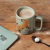 Stoneware Coffee Mug - Double Sided Wild Riders Rabbit & Dinosaur from Now Designs