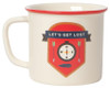 Let'S Get Lost Compass & Arrow Design Stoneware Coffee Mug 14 oz from Now Designs
