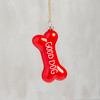 Dog Lover Good Dog Bone Shaped Hanging Christmas Ornament from Primitives by Kathy