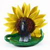 Dog Lover Hand-painted Figurine - Afghan Black & White Sunflower From Conversation Concepts