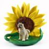 Dog Lover Decorative Hand Painted Sunflower Figurine - Akita Gray From Conversation Concepts