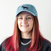 Adjustable Cotton Baseball Cap - Love My Boxer - Blue from Primitives by Kathy