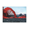 Molten Majesty: Volcanic Eruption Photography, Earth's Elemental Power - Unframed Canvas Wall Art Decor