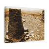Stone Sentinels of the Desert: Ancient Architectural Monoliths, Timeless Archaeological Landscape  - Unframed Canvas Wall Art Decor