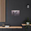 Sentinels of the Shoreline: Misty Maritime Groynes, Coastal Seascape Photography - Unframed Canvas Wall Art Decor