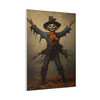 Harvest of Nightmares: Rural Halloween Horror, Scarecrow Dark Art - Unframed Canvas Wall Art Decor