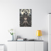 Witch of the Moonlit Forest: Gothic Mystical Portrait, Dark Fantasy Feminine Power - Unframed Canvas Wall Art Decor